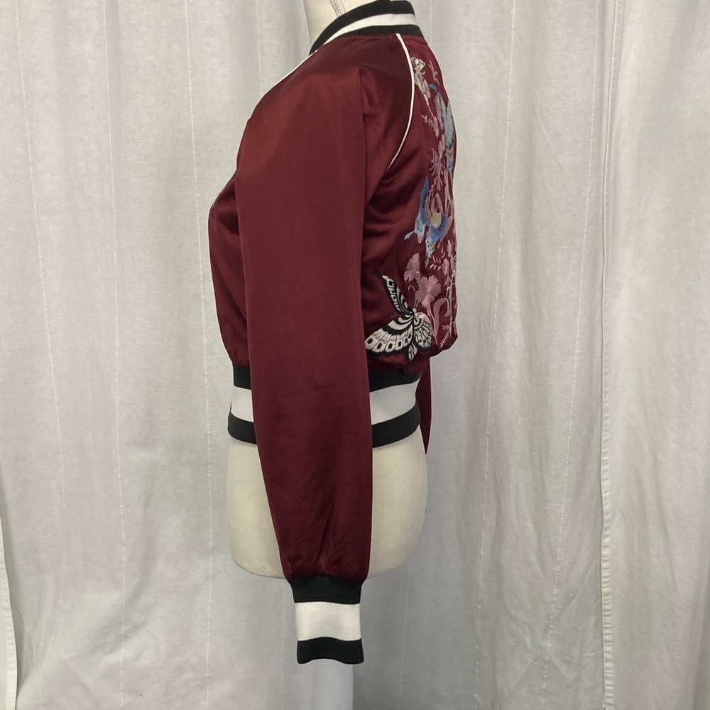 Wilfred Free Toulin Embroidered cropped Bomber Jacket NWT - Picture 3 of 10